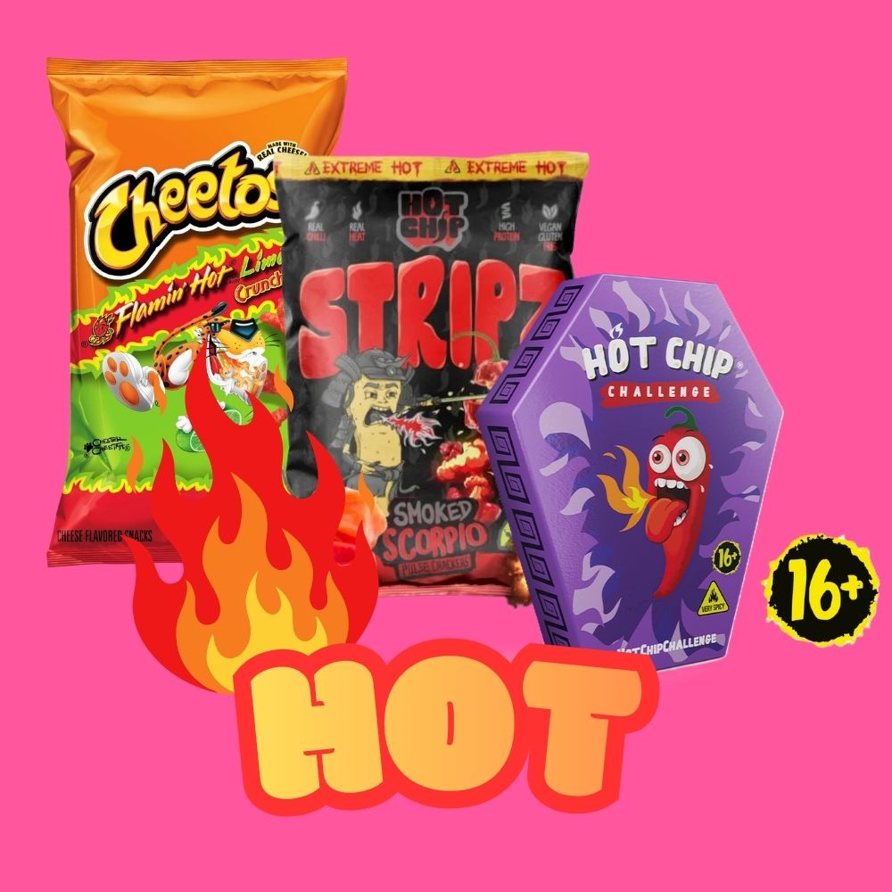 pittige snacks assortiment hot chips flamin hot groothandel