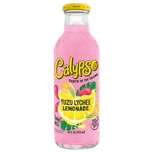 Calypso Yuzu Lychee Lemonade 473ml glazen fles - Amerikaanse frisdrank inkopen