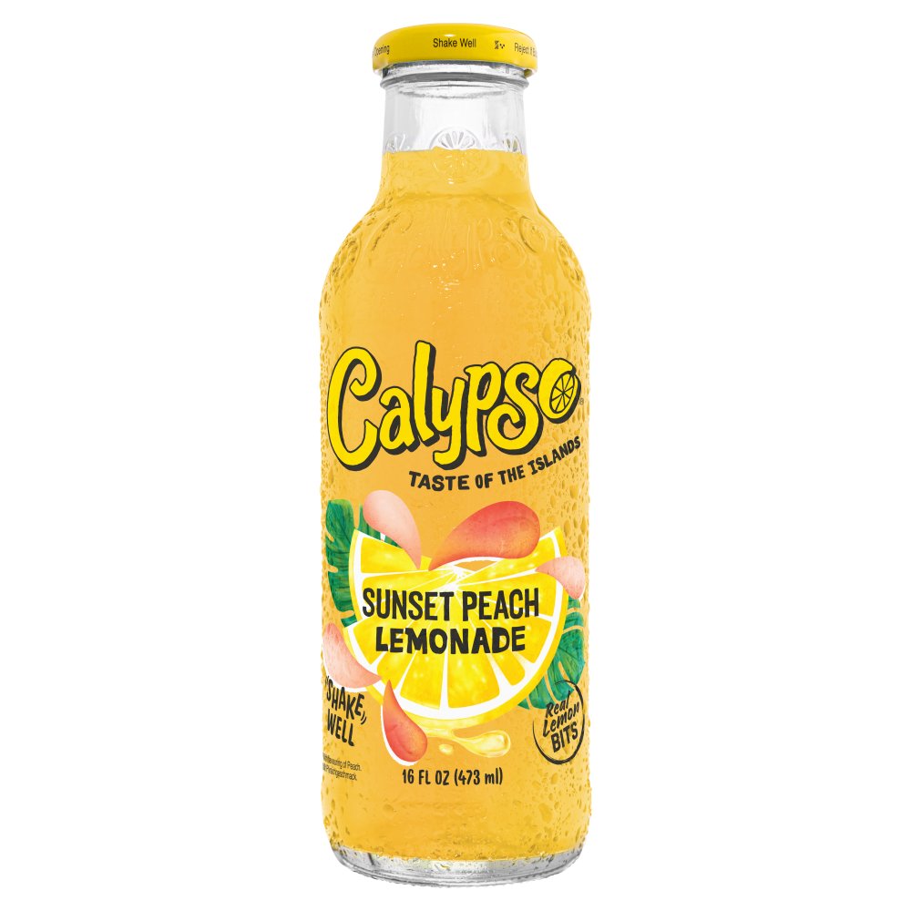 Calypso Sunset Peach Lemonade fles 473ml - Amerikaanse dranken inkopen