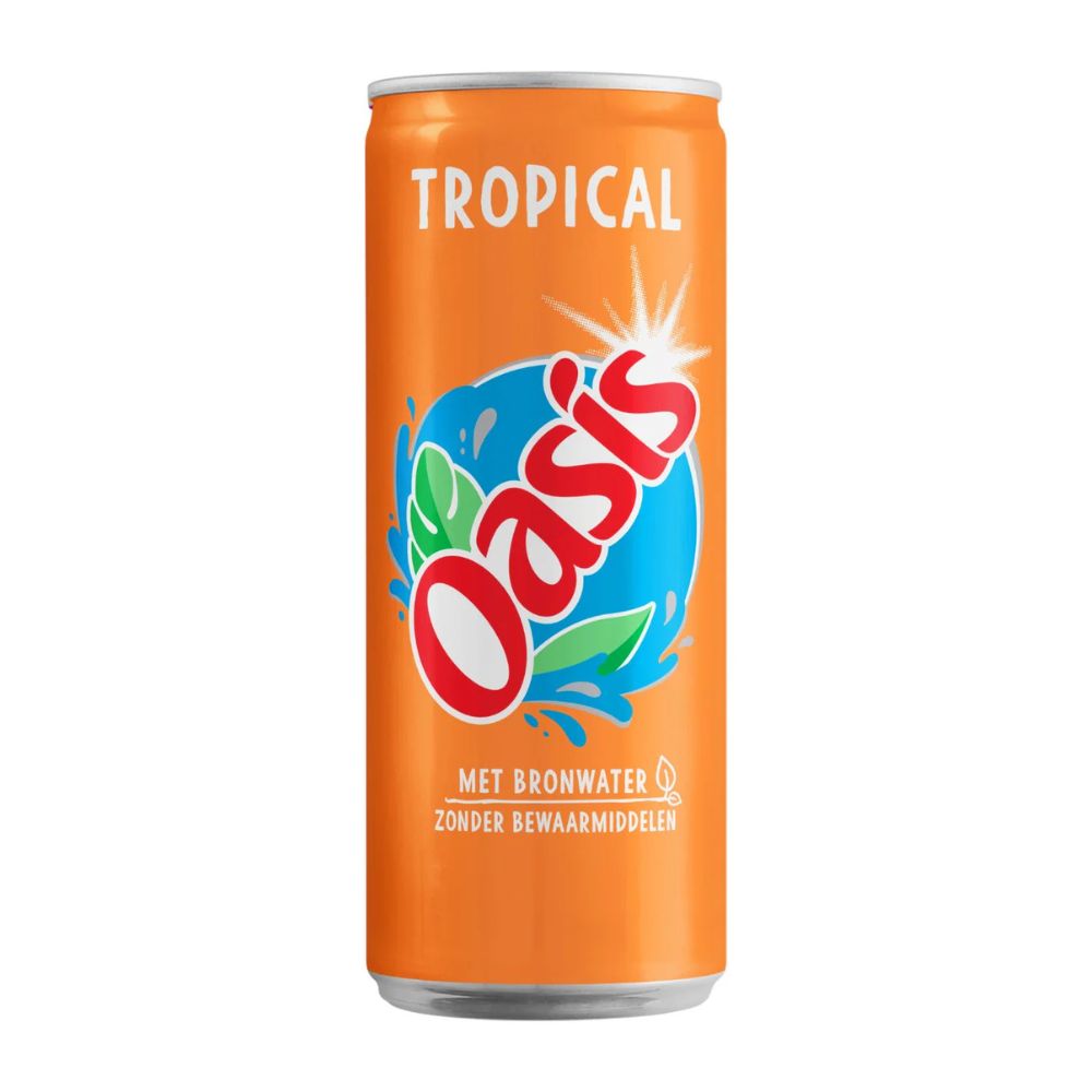 Oasis tropical blik 4x6x33 cl