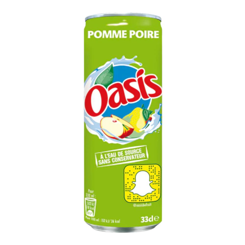 Oasis appel peer 4x6x33cl blik