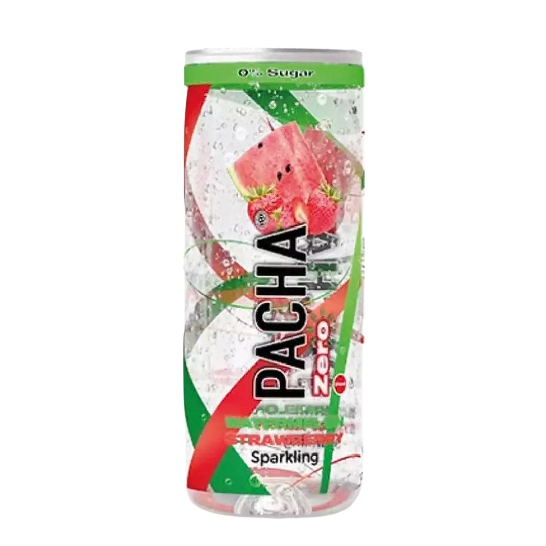 Pacha Drink Watermeloen Strawberry 250ml blikje - frisdrank groothandel