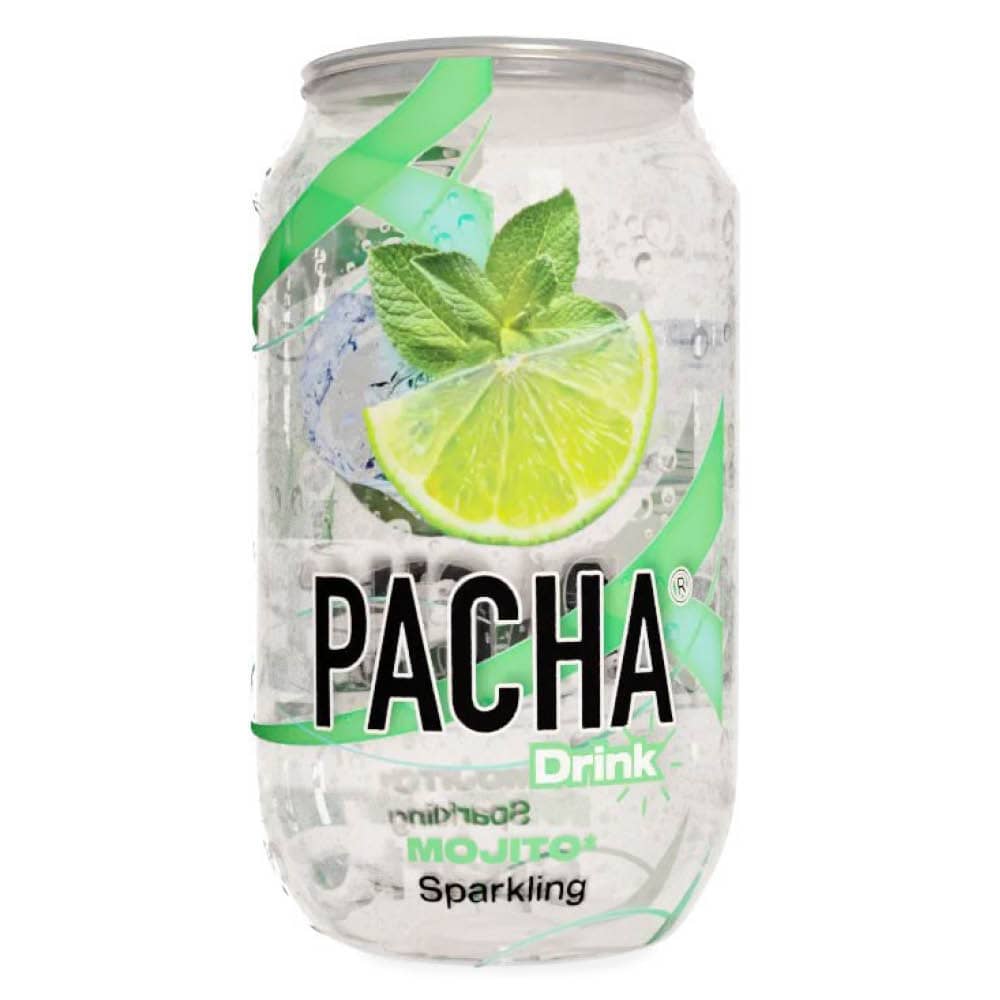 Pacha drink mojito 330ml tray 24 stuks limoen munt frisdrank groothandel