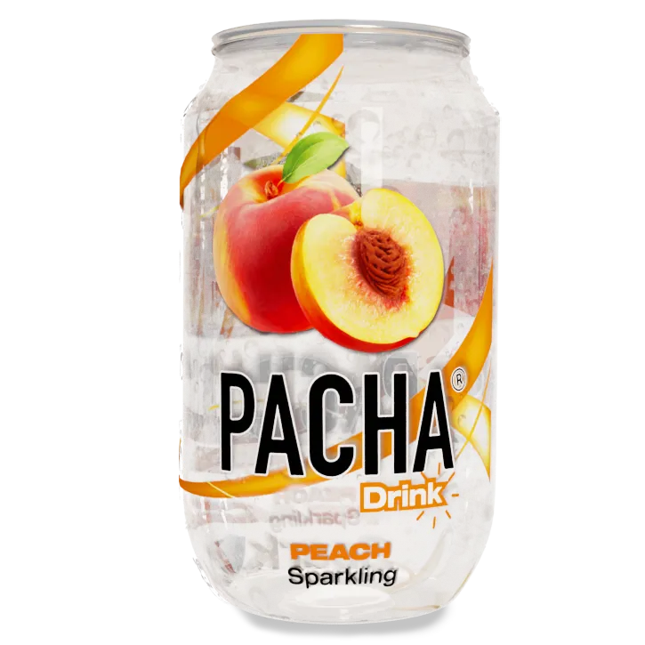 Pacha drink peach 330ml tray 24 stuks perzik frisdrank groothandel
