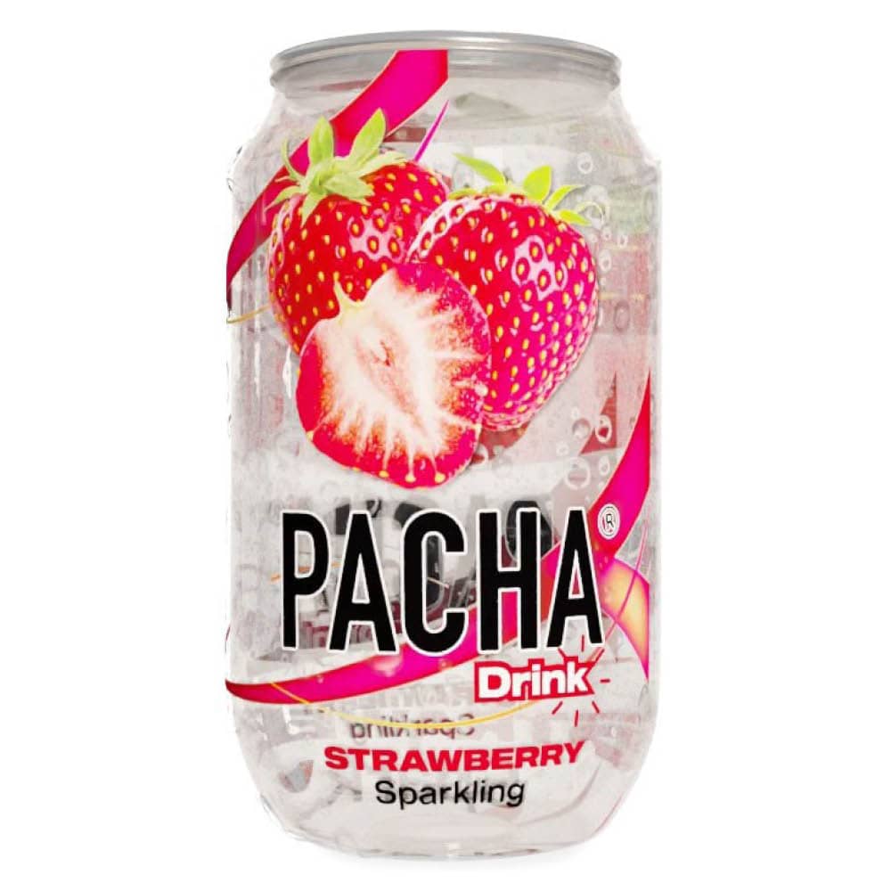 Pacha drink strawberry 330ml tray 24 stuks aardbei frisdrank groothandel